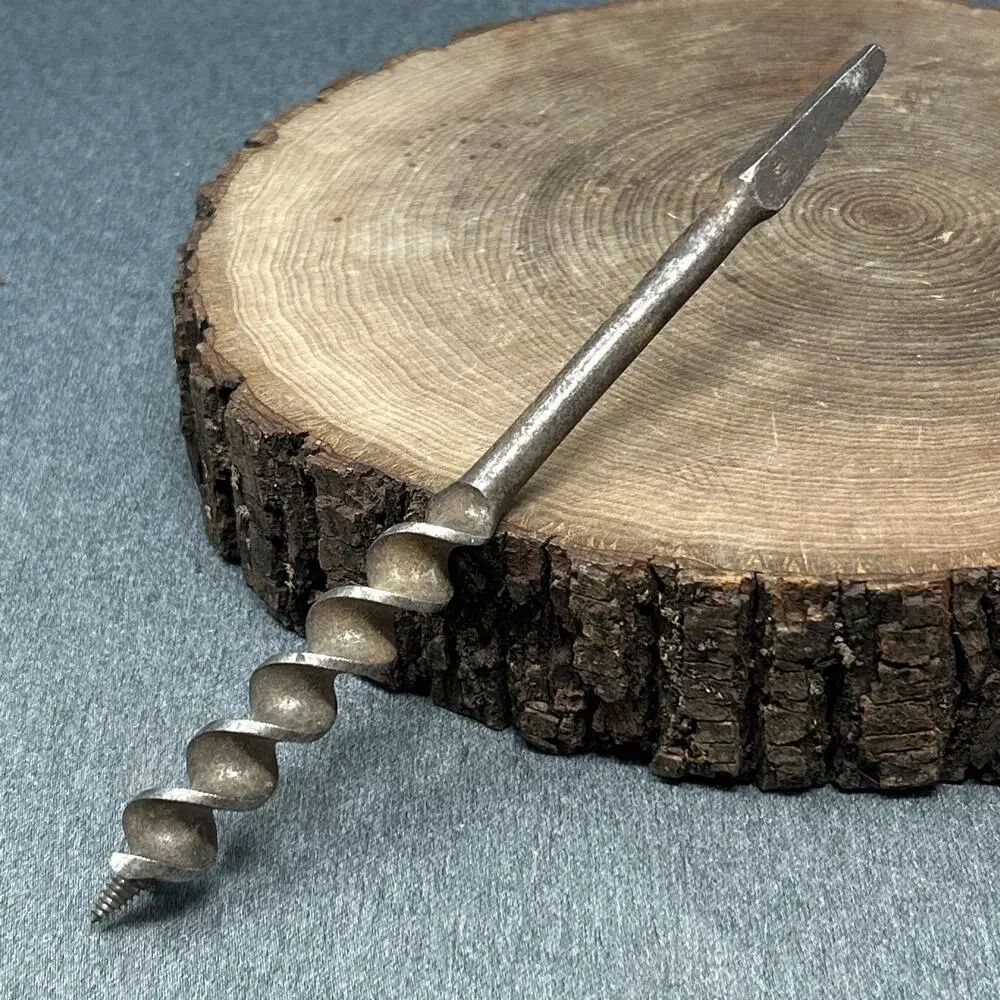 Vintage PS&W No 11 Ship Auger Bit Square Taper Shank Woodworking Drill 11/16